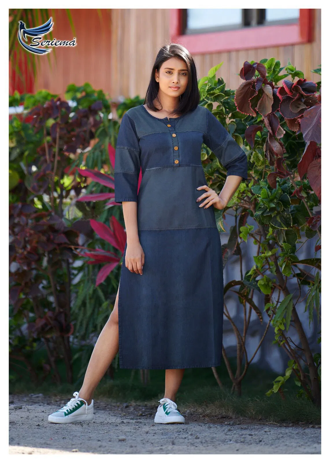 Seriema Kumb Capture 4 Denim Wholesale Party Wear Kurtis